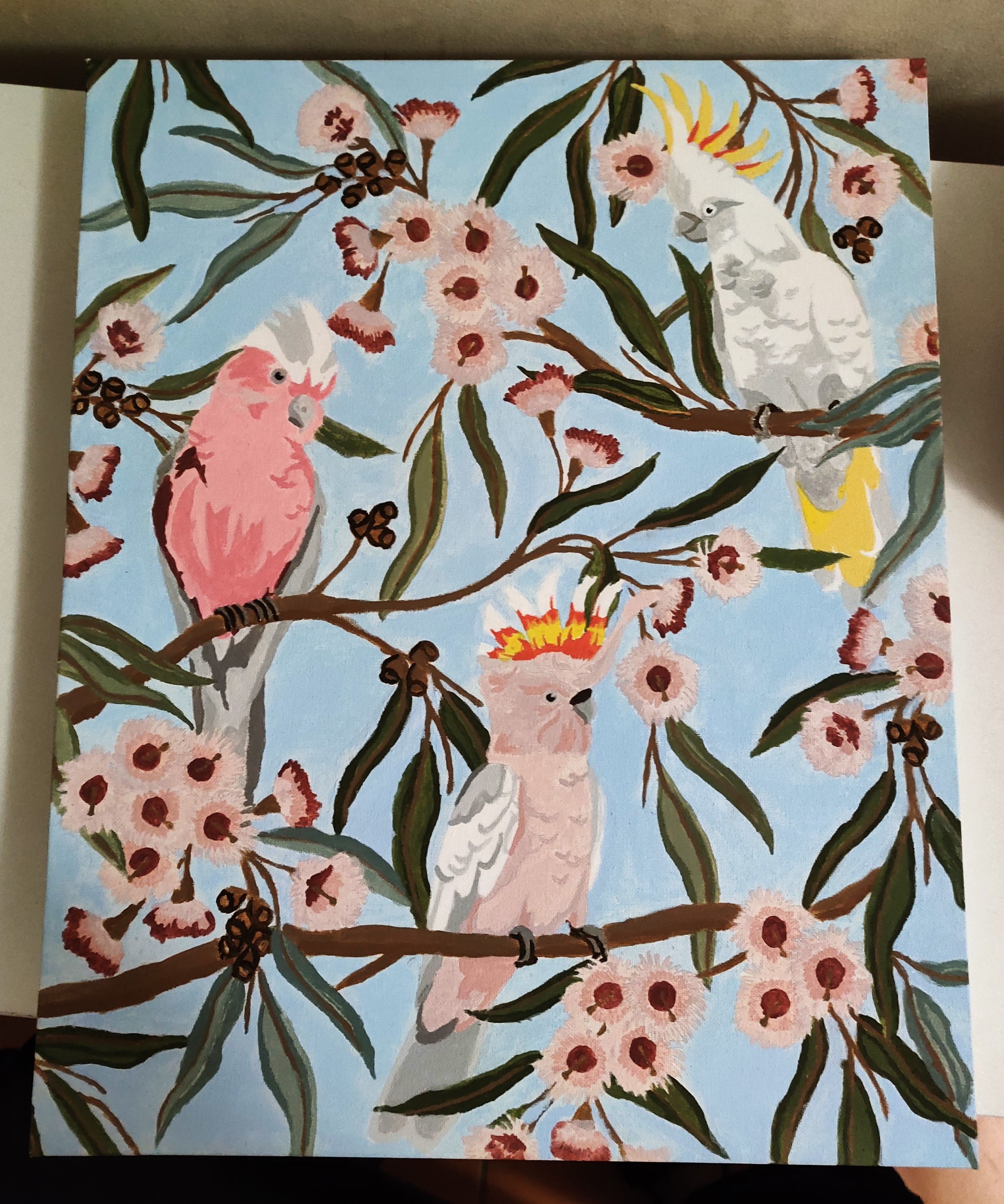 Cockatoo painting